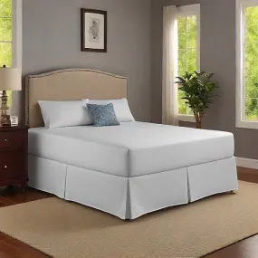 9 Inch Drop Bed Skirt White Solid Egyptian Cotton 1000TC