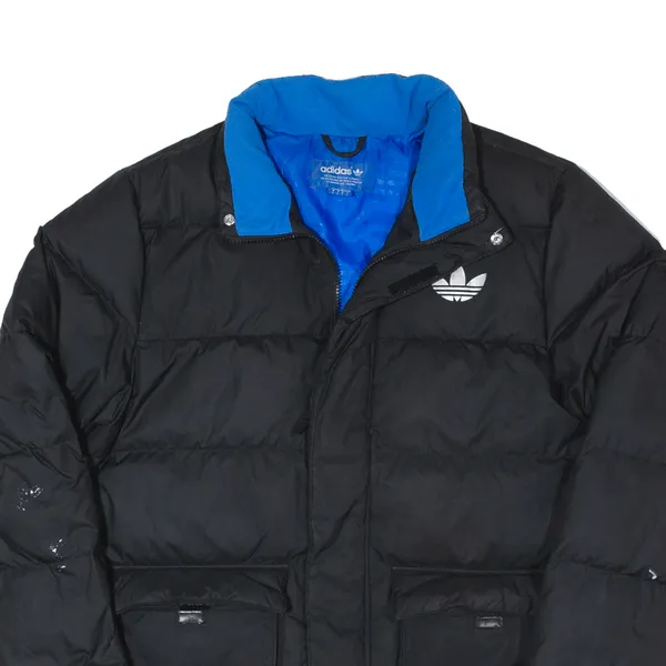 ADIDAS Down Insulated Puffer Jacket Black Mens L