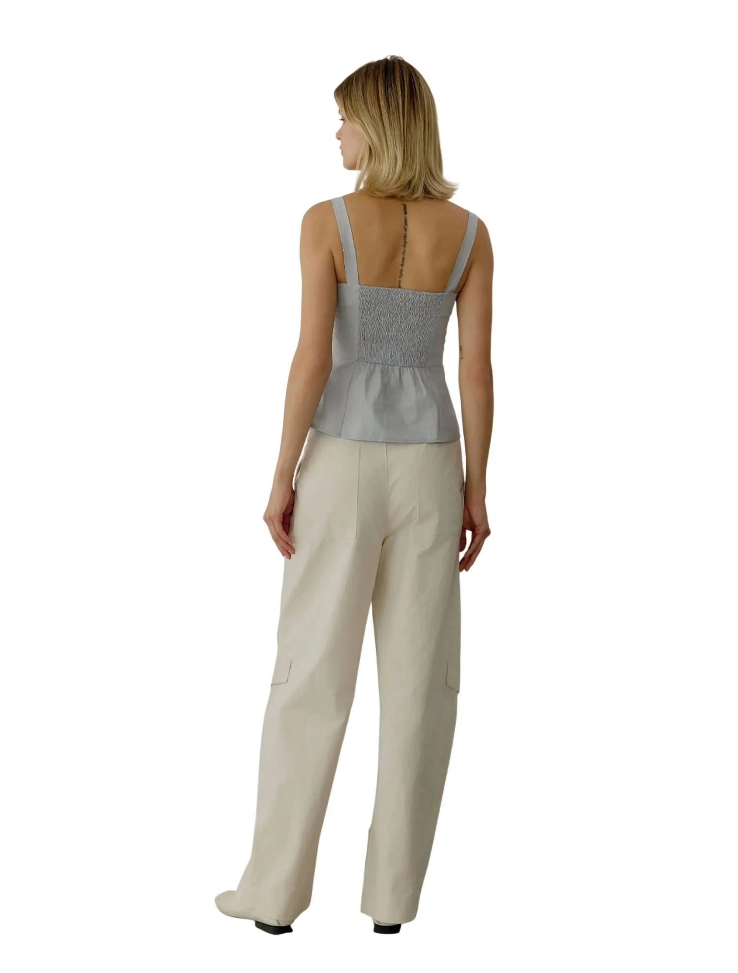 All : Row - Poplin Bustier Square Neck Top