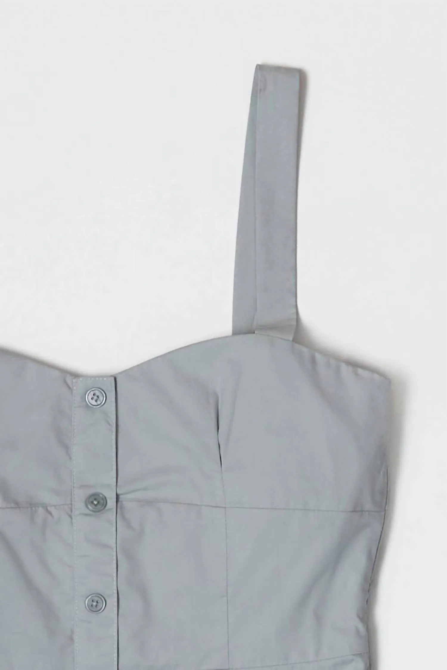 All : Row - Poplin Bustier Square Neck Top