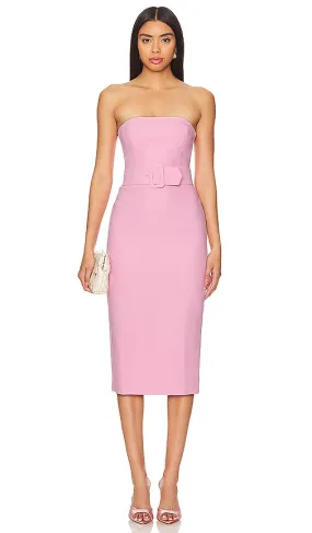 Amanda Uprichard Fae Midi Dress in Pink