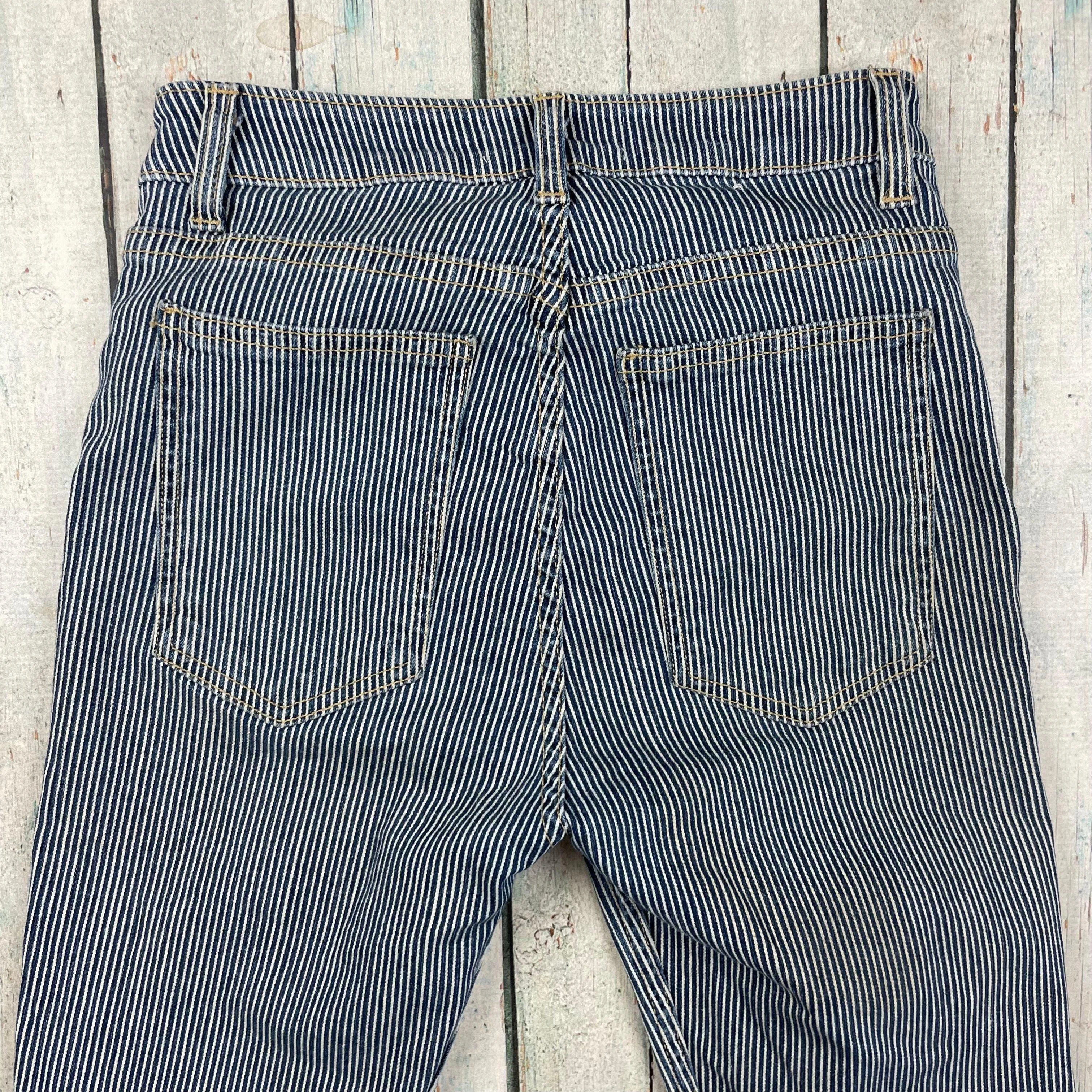 American Apparel  Ladies Engineer Stripe Skinny Jeans - Size 25"