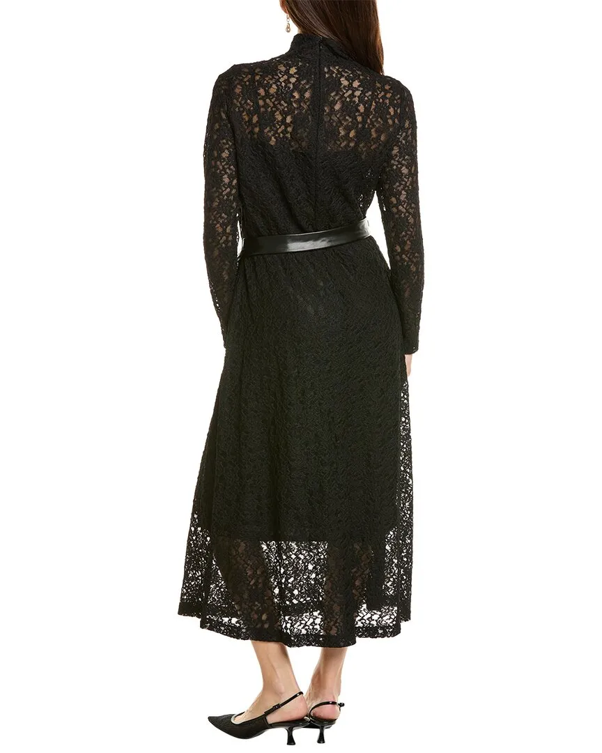 Anne Klein Mock Neck Midi Dress