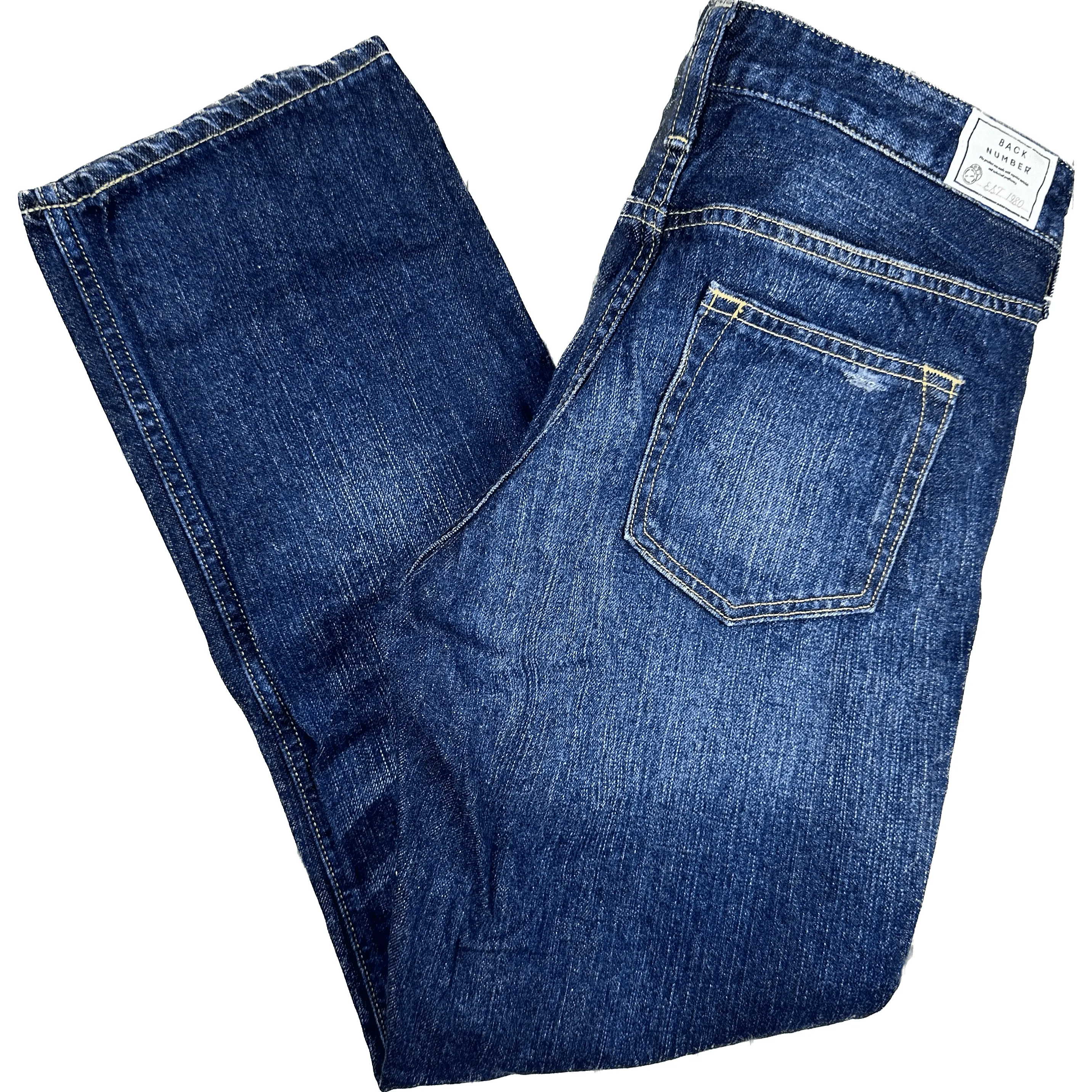 Back Number Japanese Denim Slim Tapered Ladies Jeans -Size 28