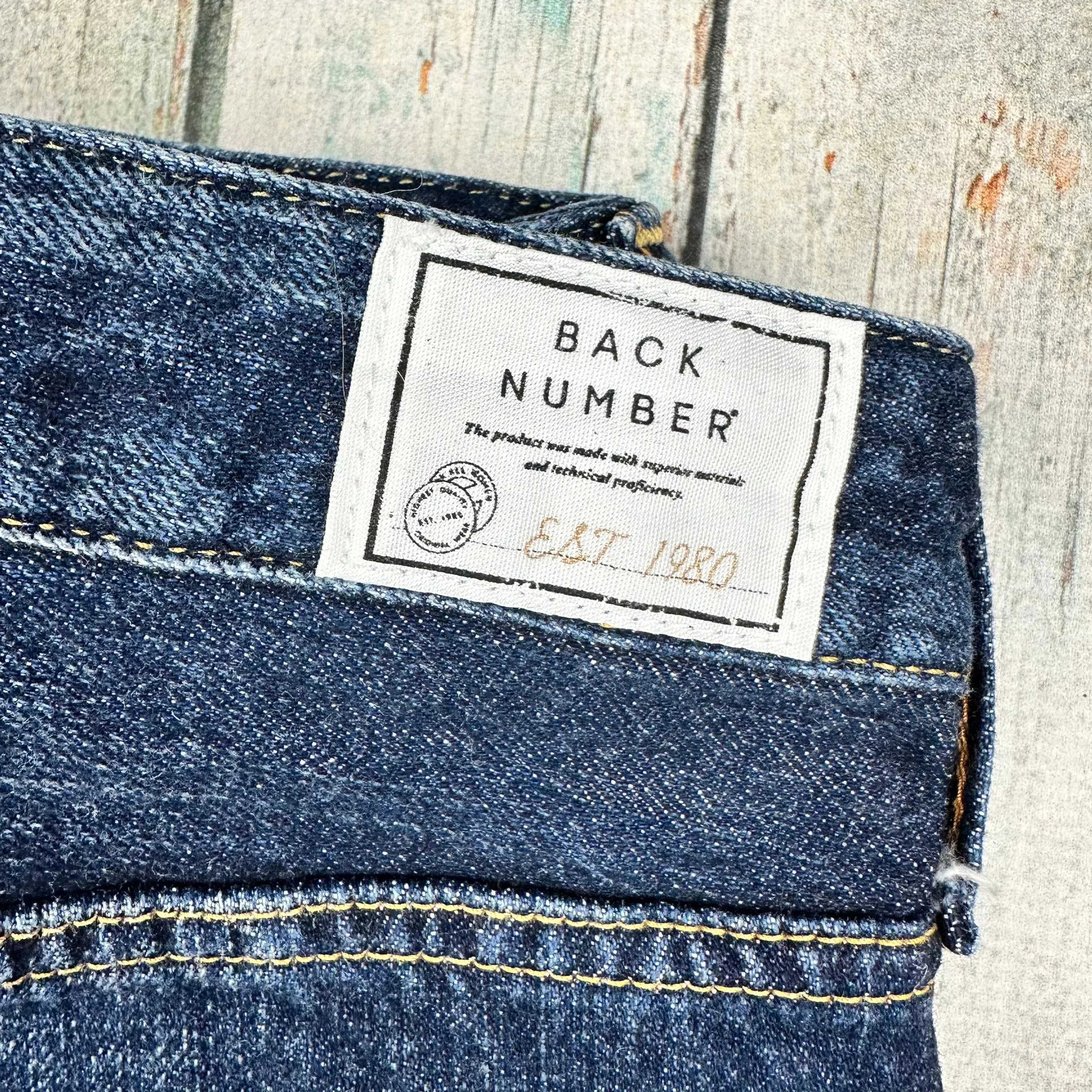 Back Number Japanese Denim Slim Tapered Ladies Jeans -Size 28