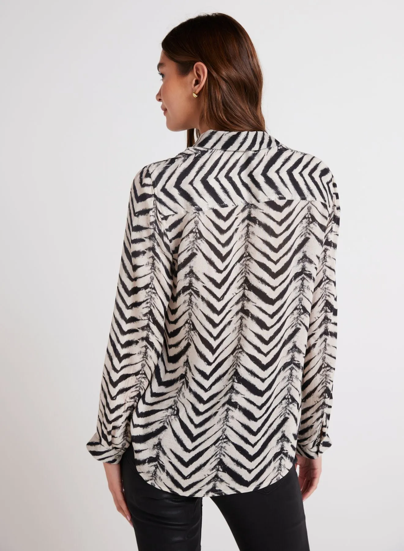 BATIK CHEVRON FLOWY SHIRT