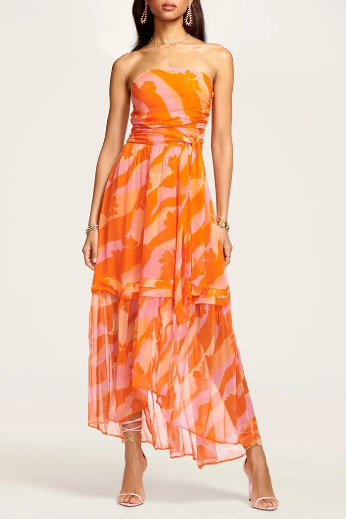 Bernadette Strapless Midi Dress
