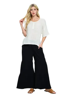 Boho Crinkle Palazzo Pants
