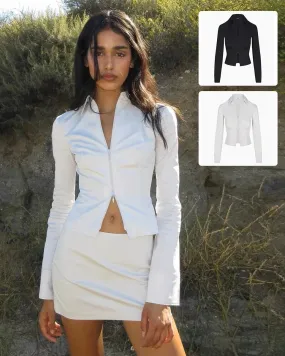 Cassia - Stylish Poplin Short Shirt for Women