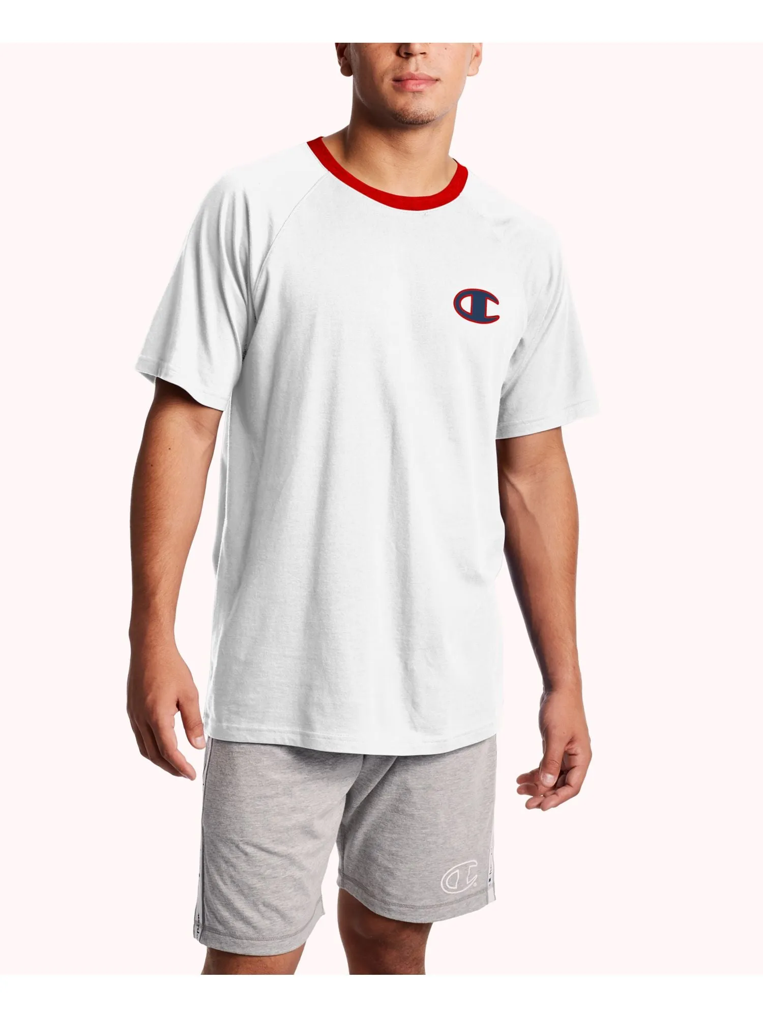 CHAMPION Mens White Short Sleeve T-Shirt
