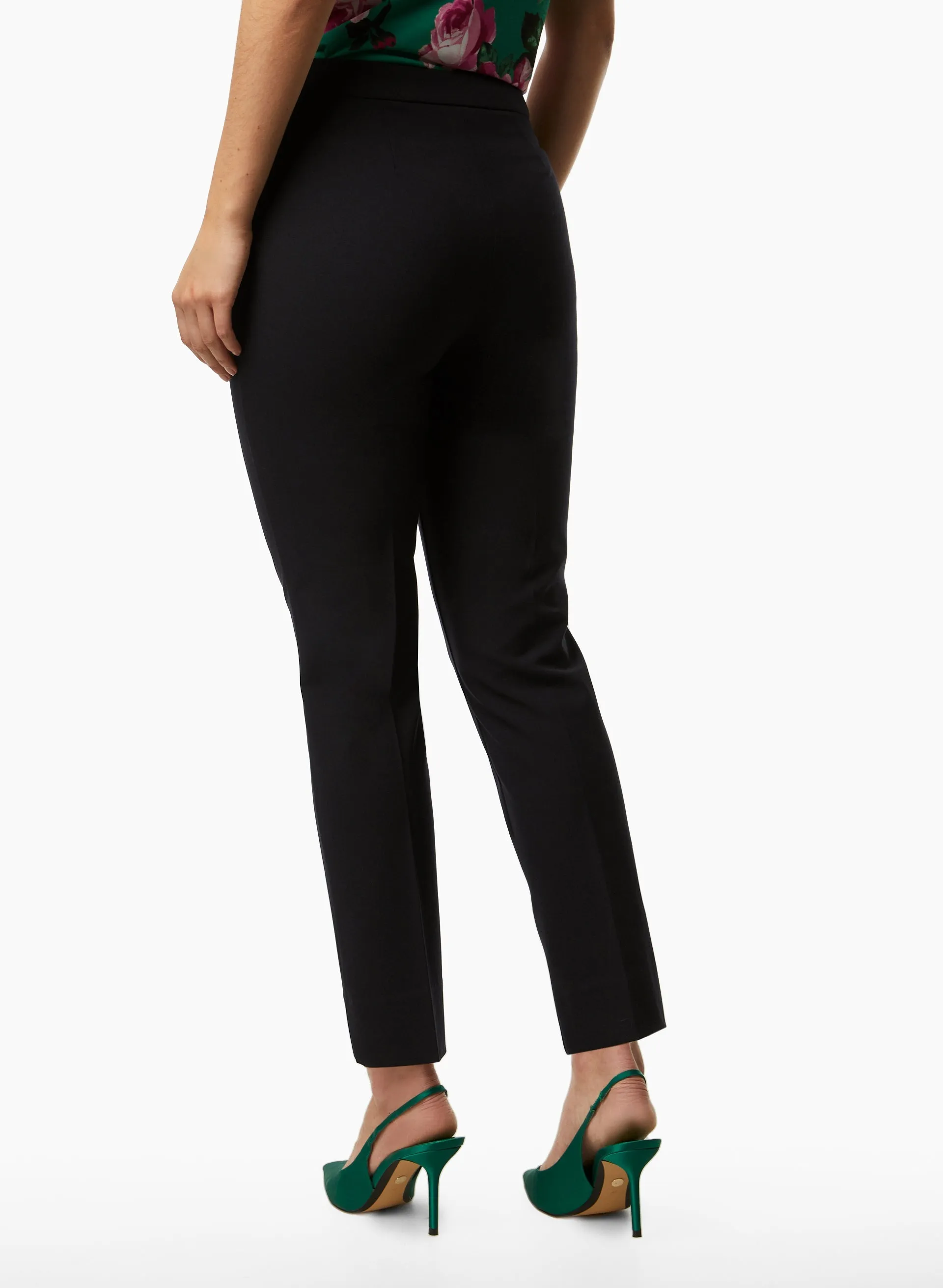 City Fit Slit Hem Pants