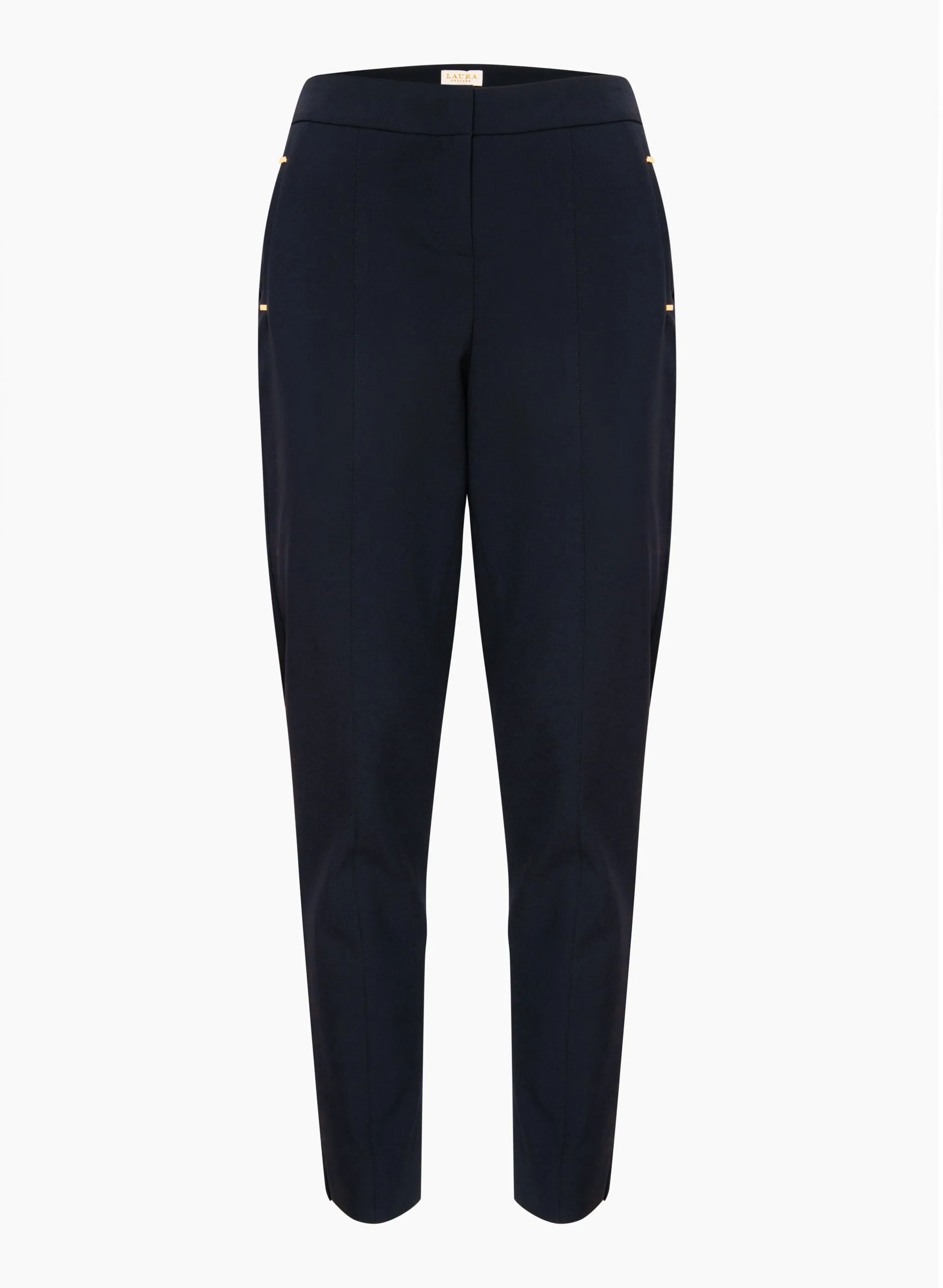 City Fit Slit Hem Pants