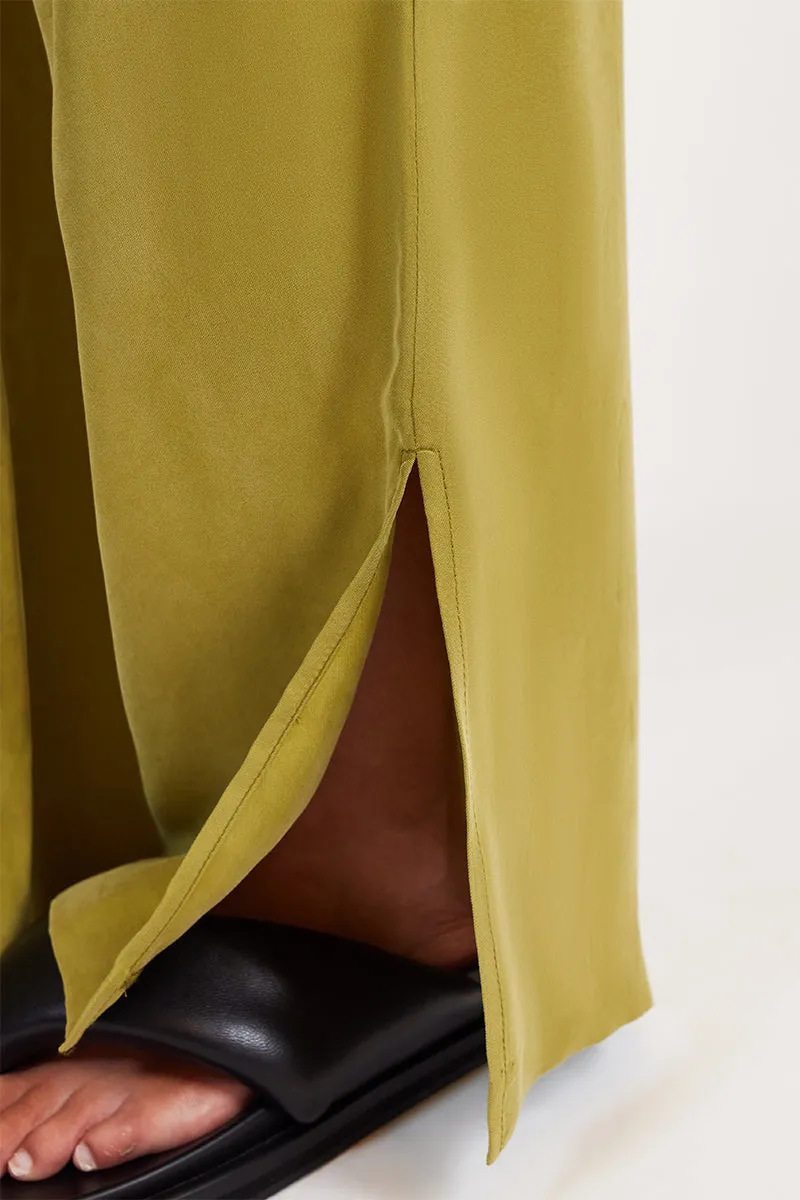 DARA CUPRO PANTS | PICKLE