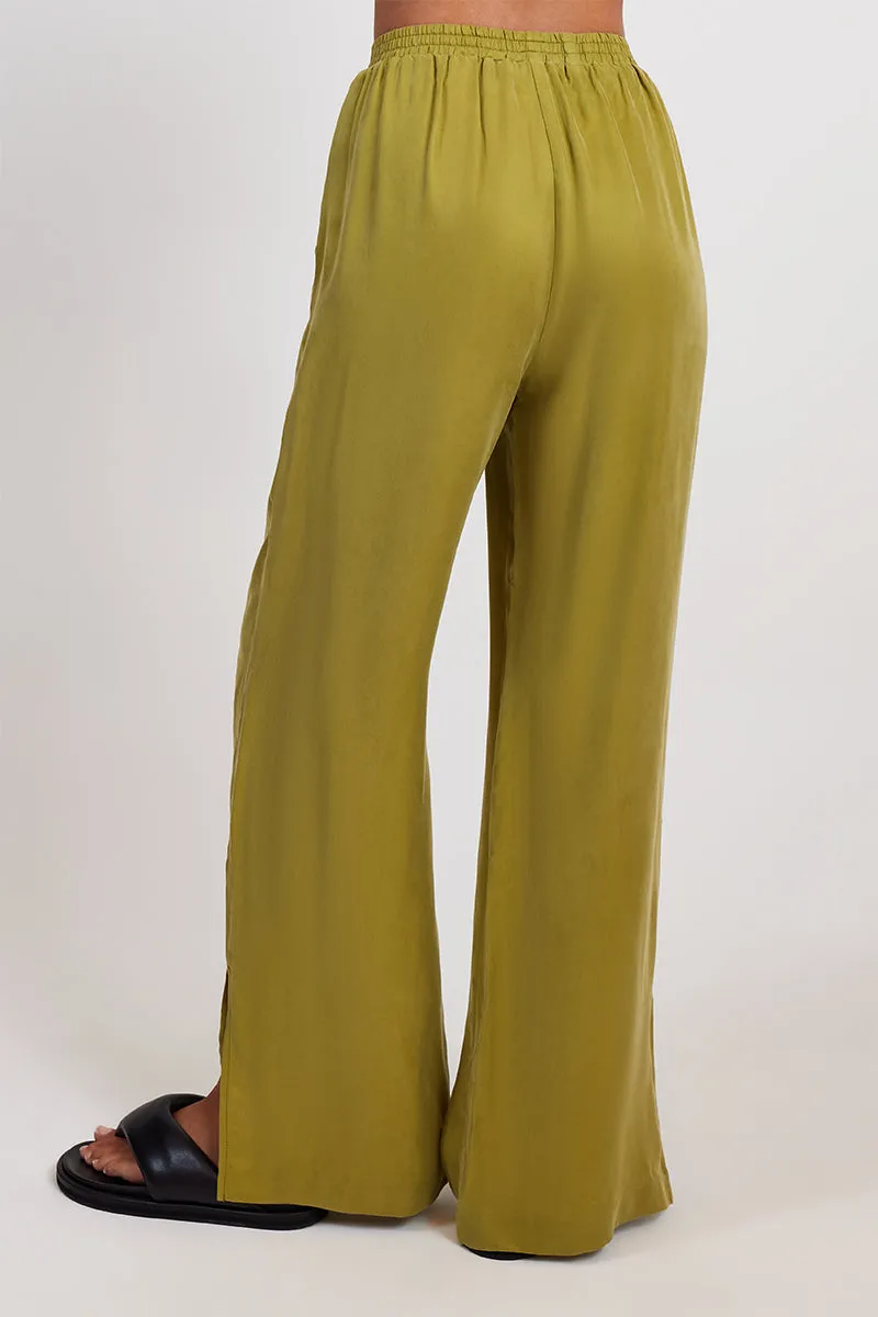 DARA CUPRO PANTS | PICKLE