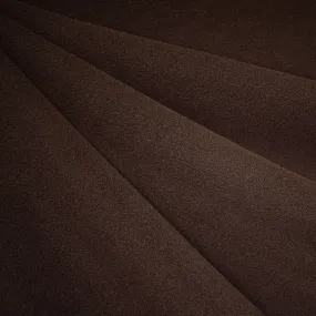 Designer Plush Melton Wool Coating Chocolate