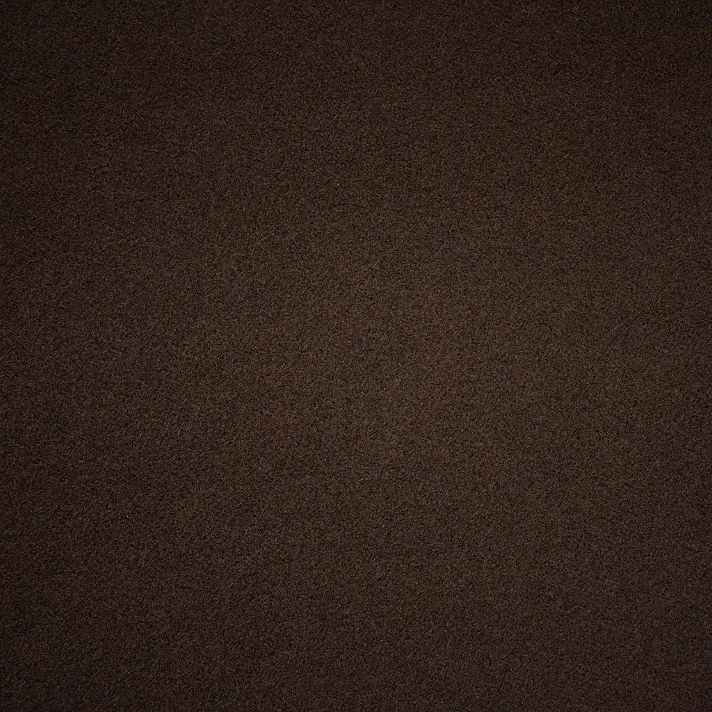 Designer Plush Melton Wool Coating Chocolate