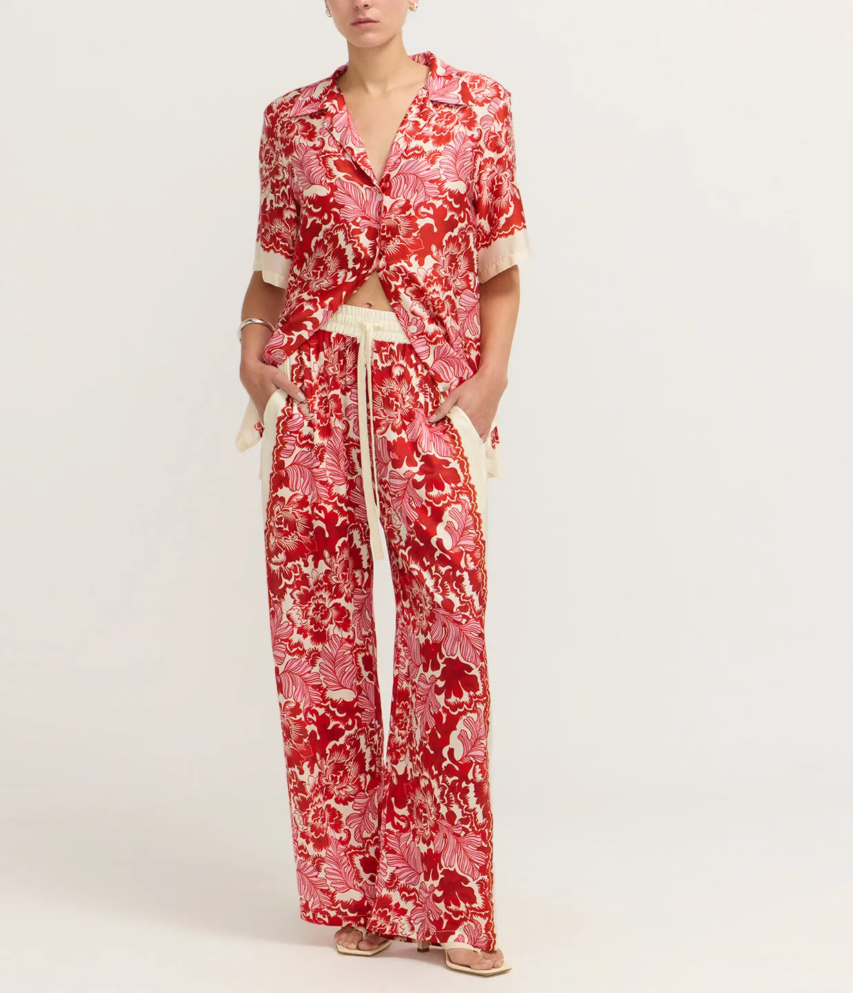 Empress Relaxed Pant in Scarlet Garden