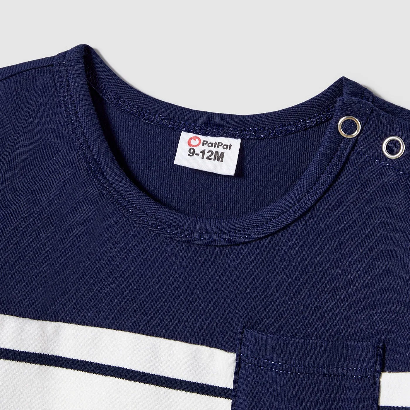 Family Matching Button Decor Tank Dresses and Striped T-shirts Sets