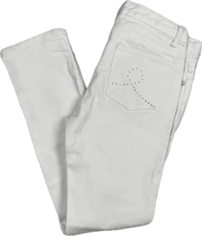 Fiorucci White Stretch Denim Skinny Jeans - Size 10