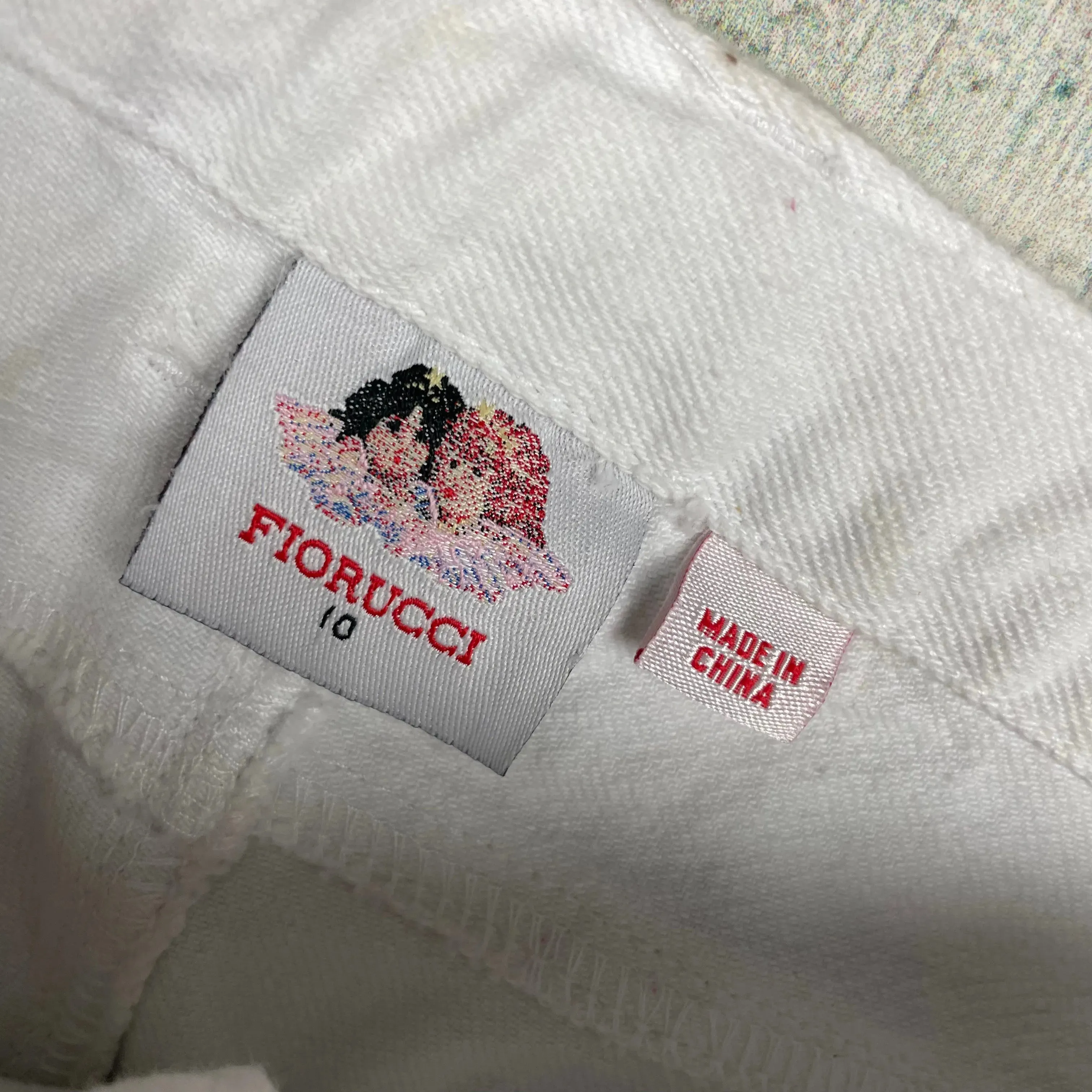 Fiorucci White Stretch Denim Skinny Jeans - Size 10