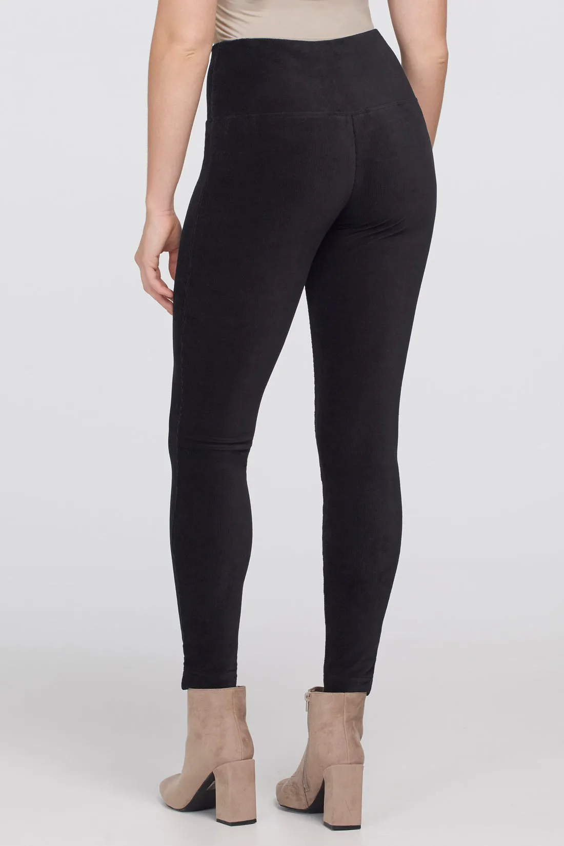 Flatten-It Soft Knit Corduroy Legging Black