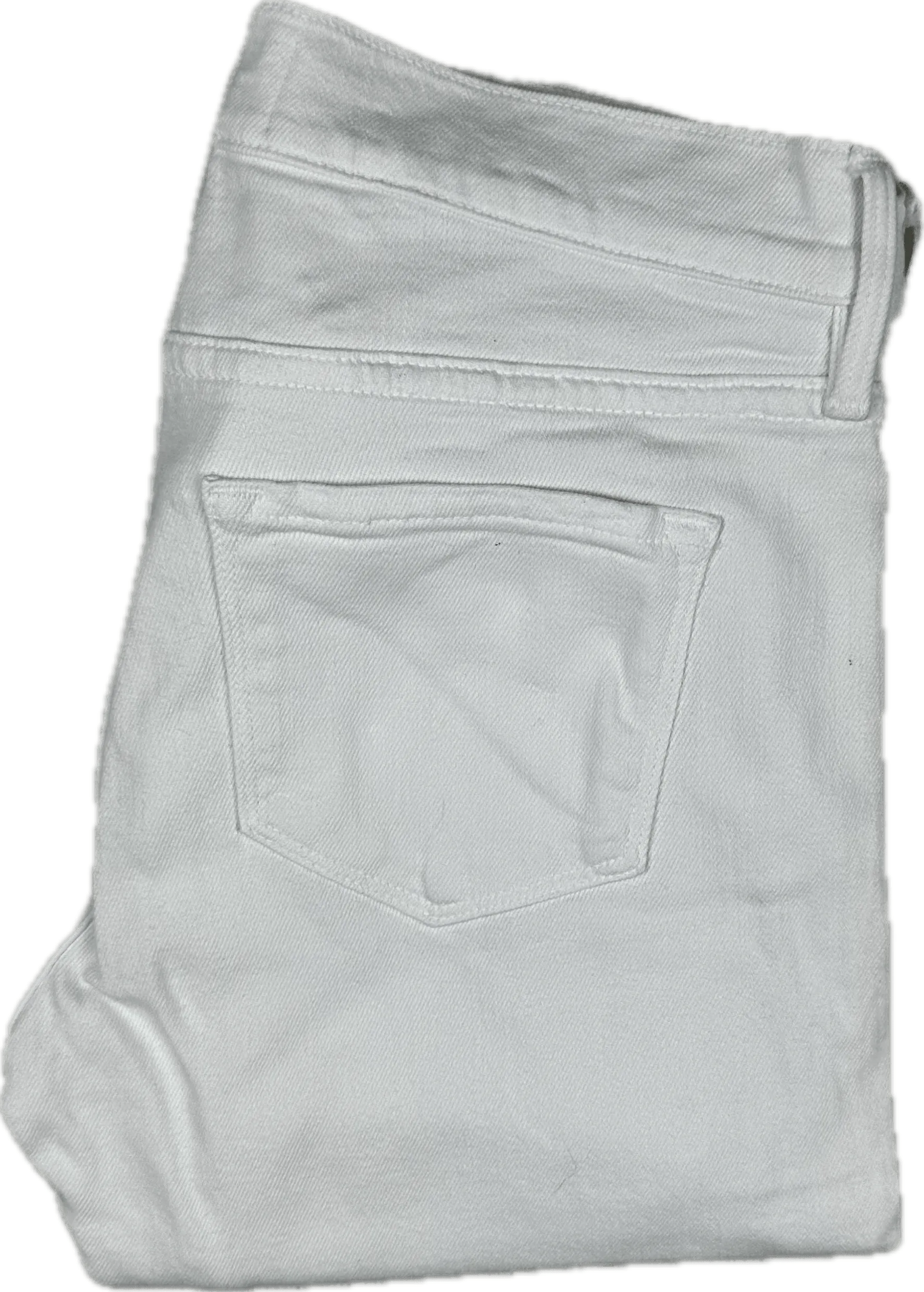 Frame Denim 'Le Garcon' White Boyfriend Jeans  -Size 24