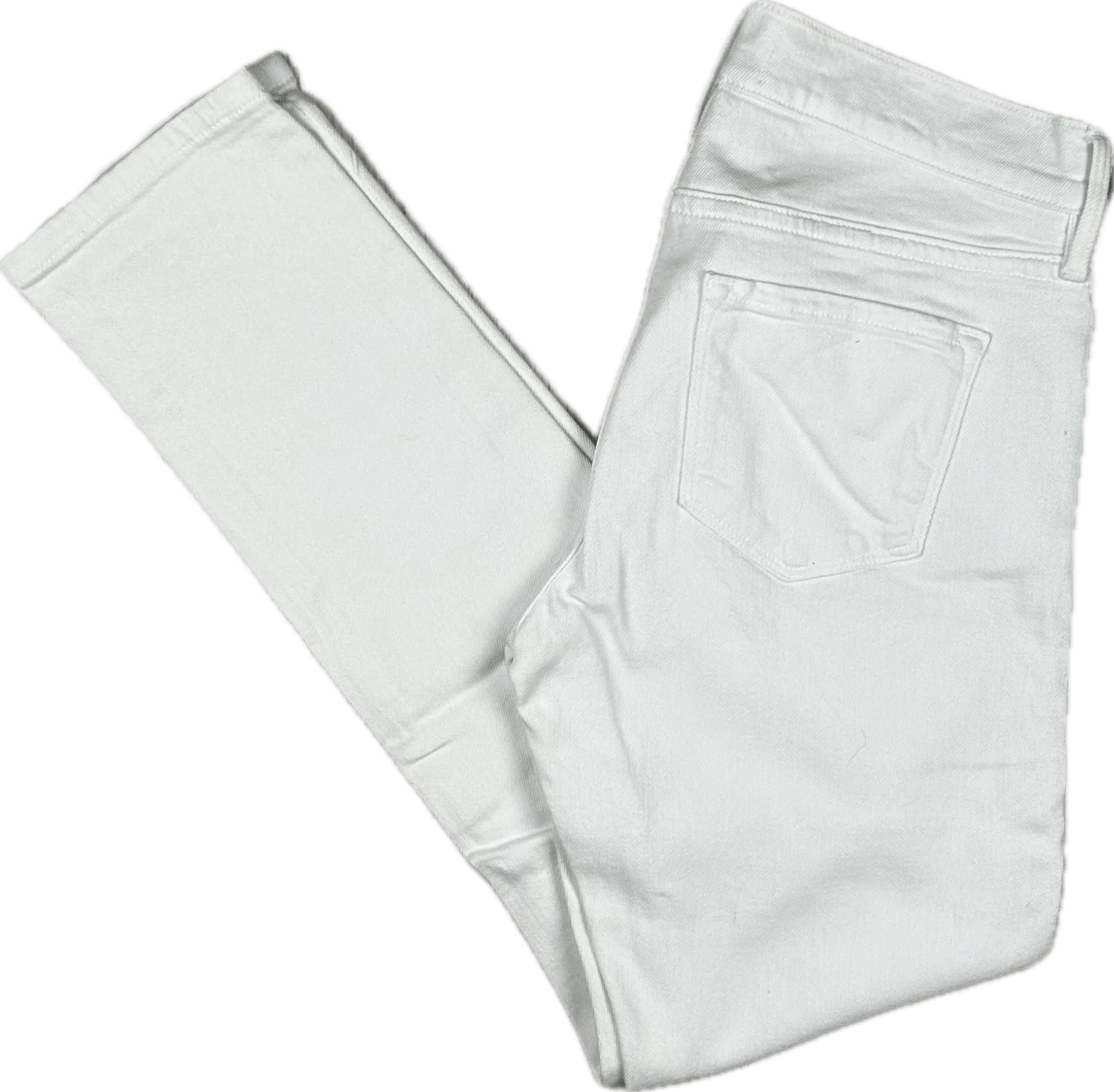 Frame Denim 'Le Garcon' White Boyfriend Jeans  -Size 24