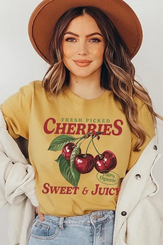 Fresh Picked Cherries Graphic Tee