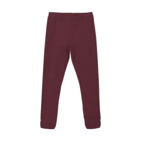 Girls Cozy Leggings: Tawny Port