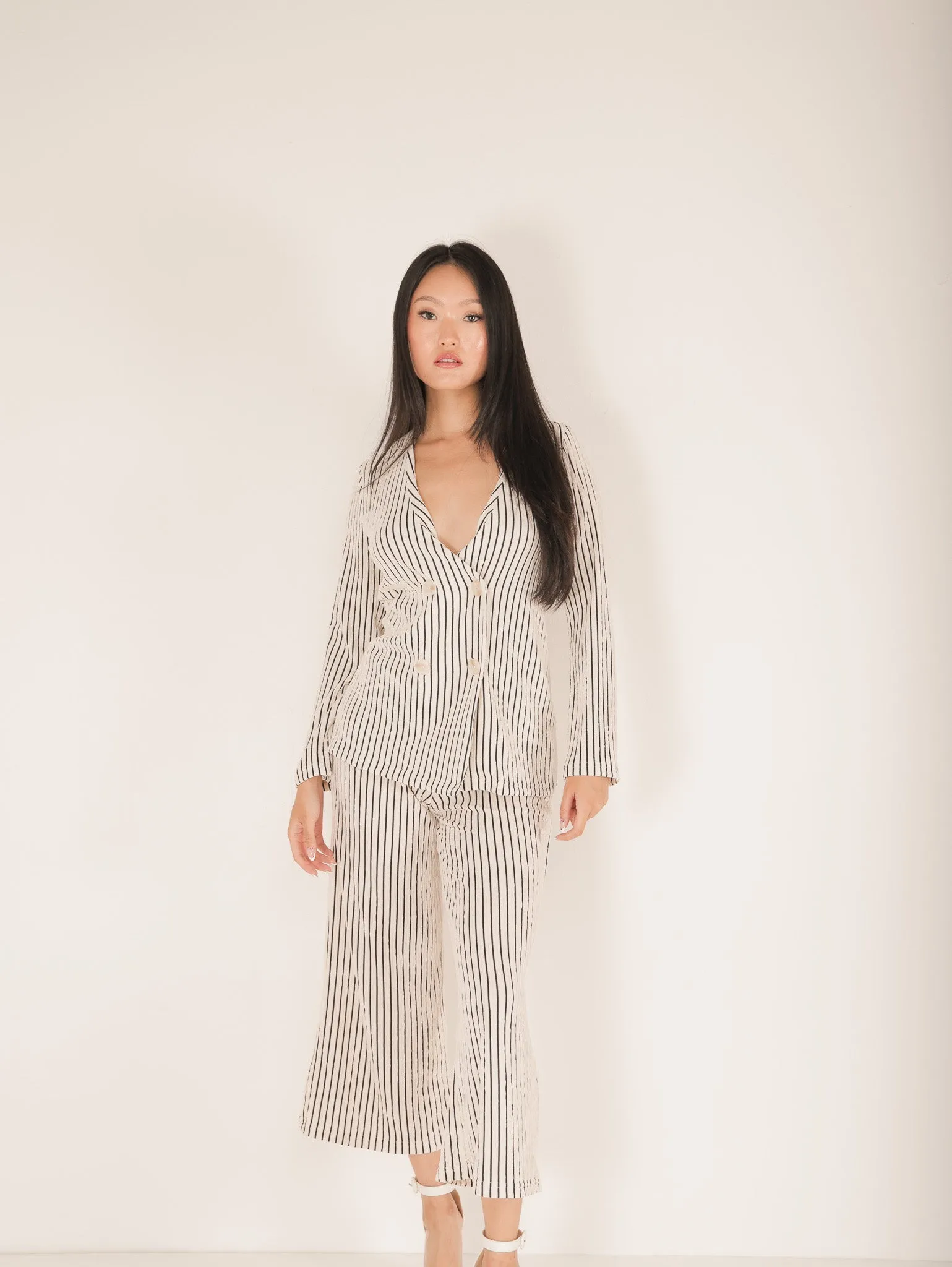 Holland Pinstripe Blazer