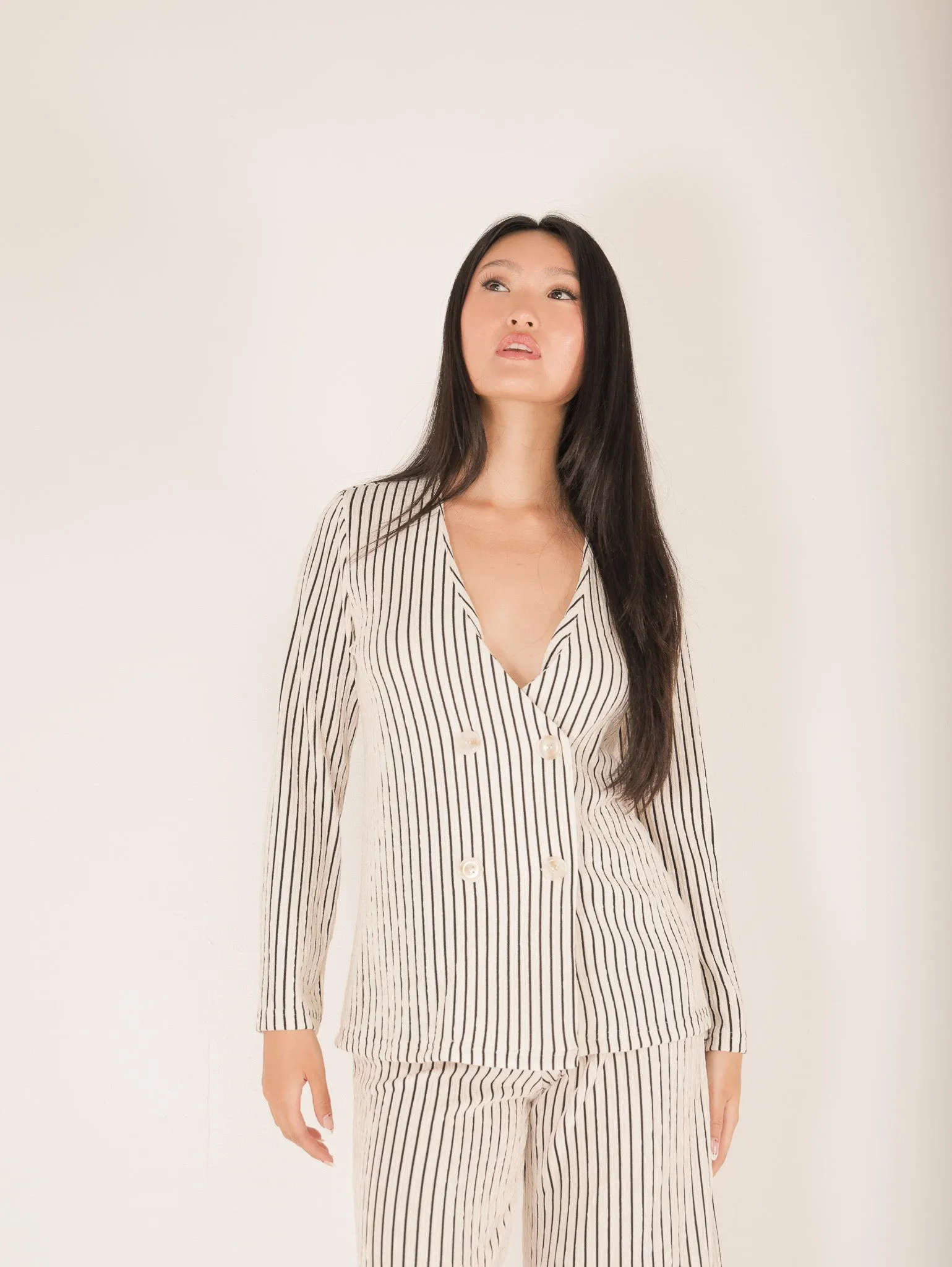 Holland Pinstripe Blazer