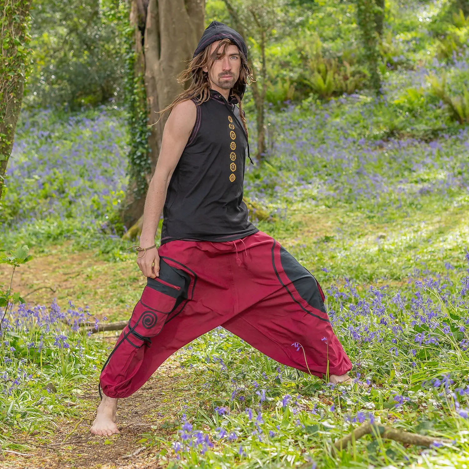Hooded Singlet - Chakra Print