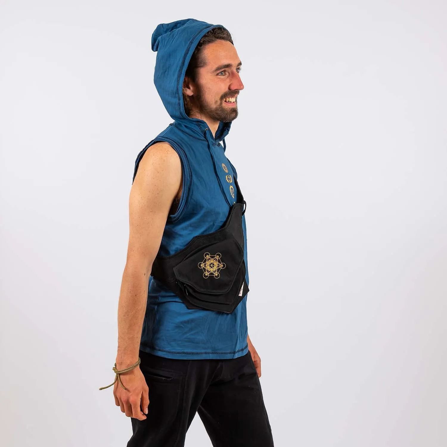 Hooded Singlet - Chakra Print