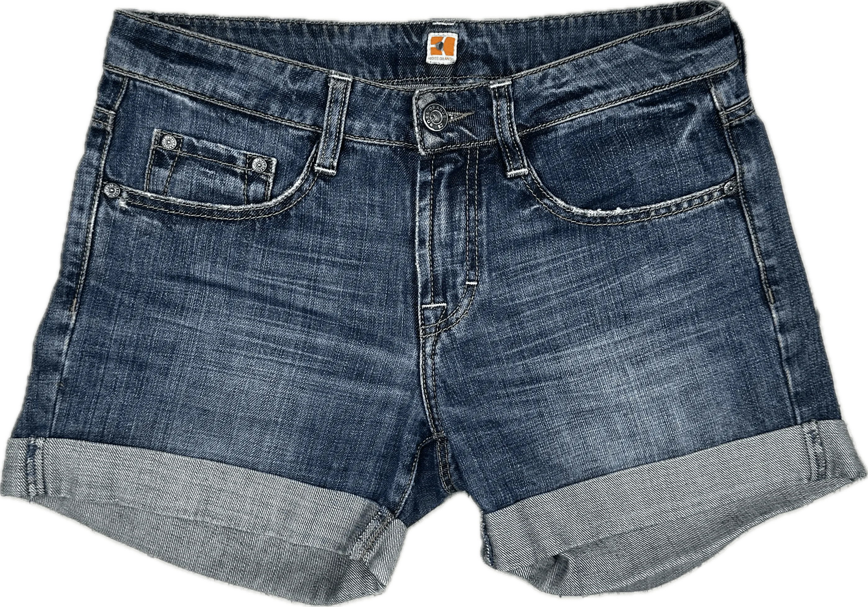 Hugo Boss Cuffed Denim Ladies Shorts- Size 28
