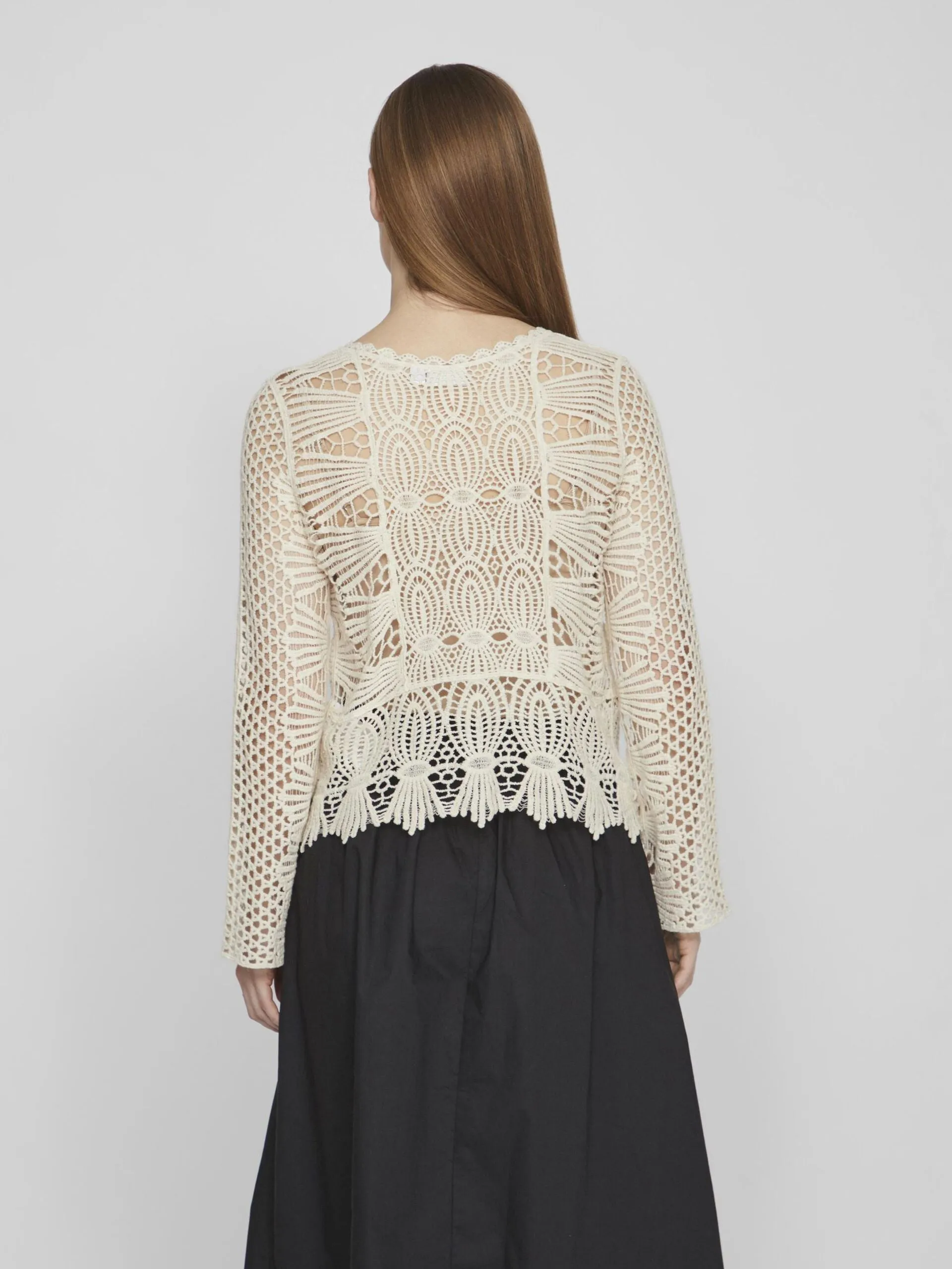 Julia Crochet O-Neck Top
