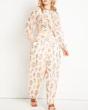 Leslie Printed Chiffon Pant | Stem Search