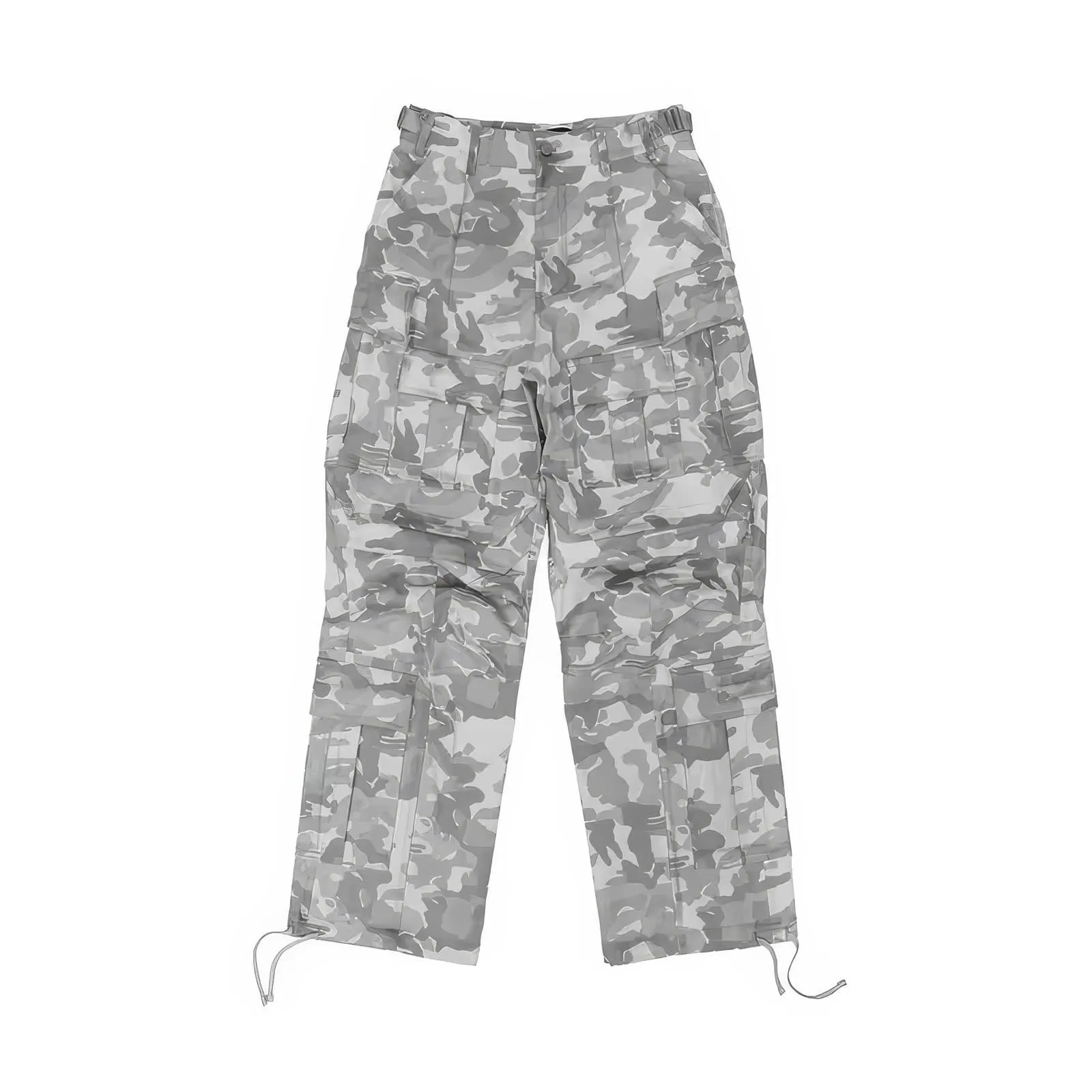 Light Camouflage Wide Leg Baggy Cargo Pants