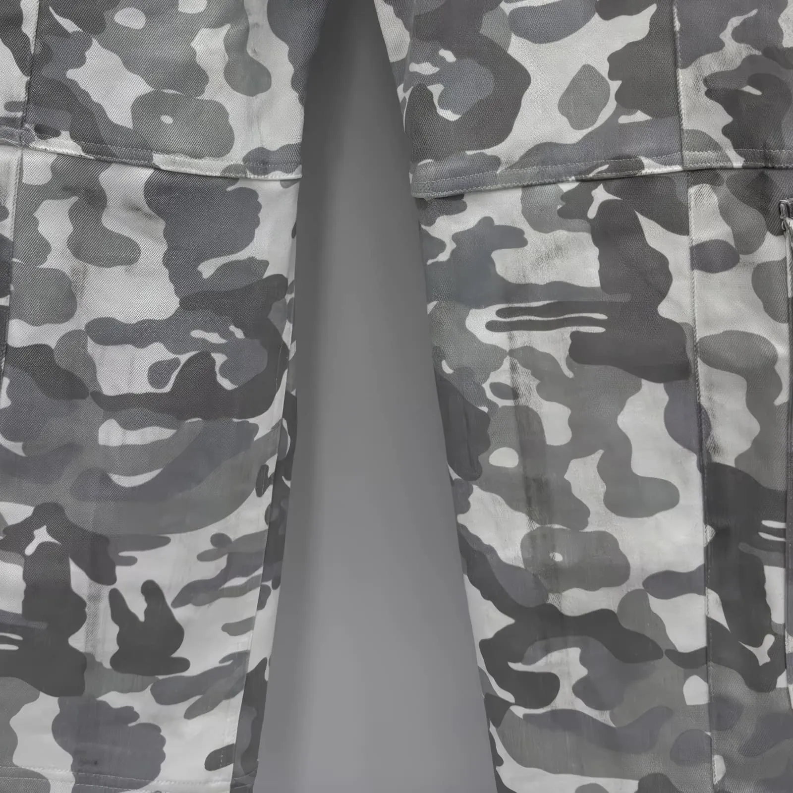 Light Camouflage Wide Leg Baggy Cargo Pants