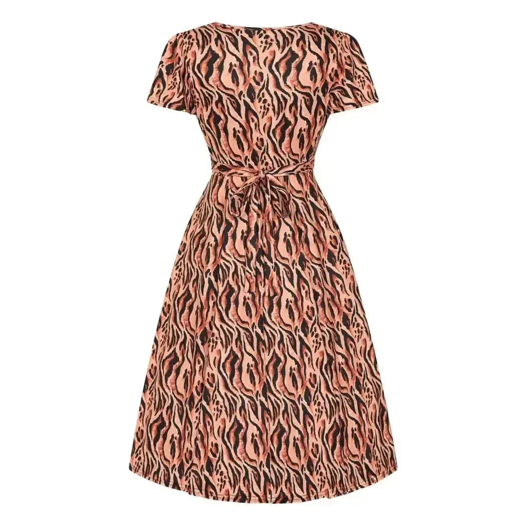Lyra Dress - Tiger Print