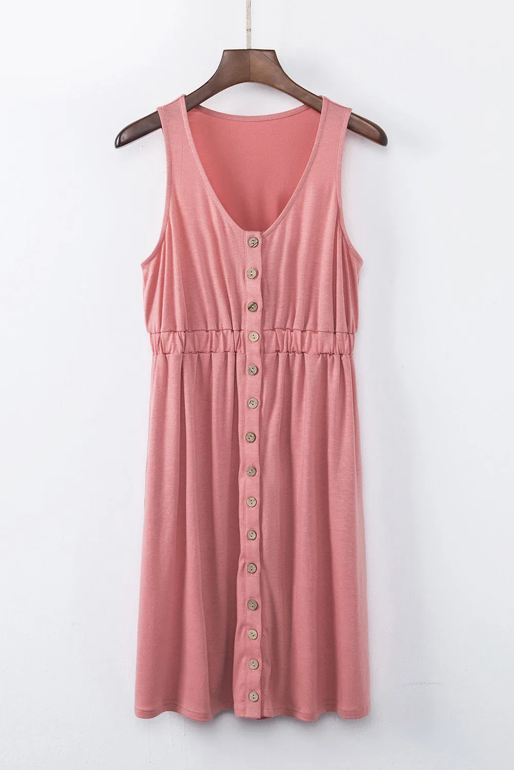 Magic Sleeveless Button Down Mini Dress