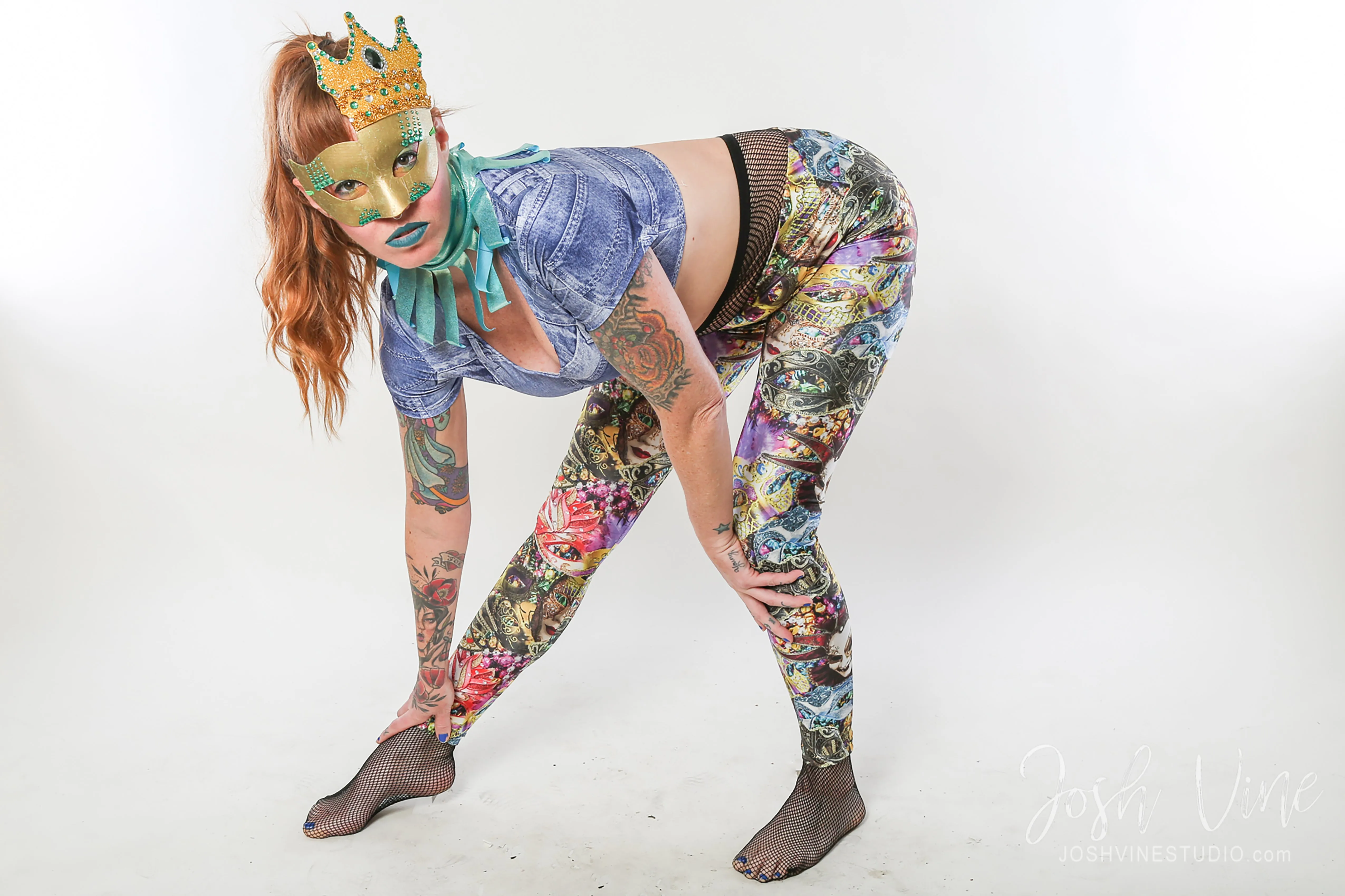 Mardi Gras Leggings (Small)