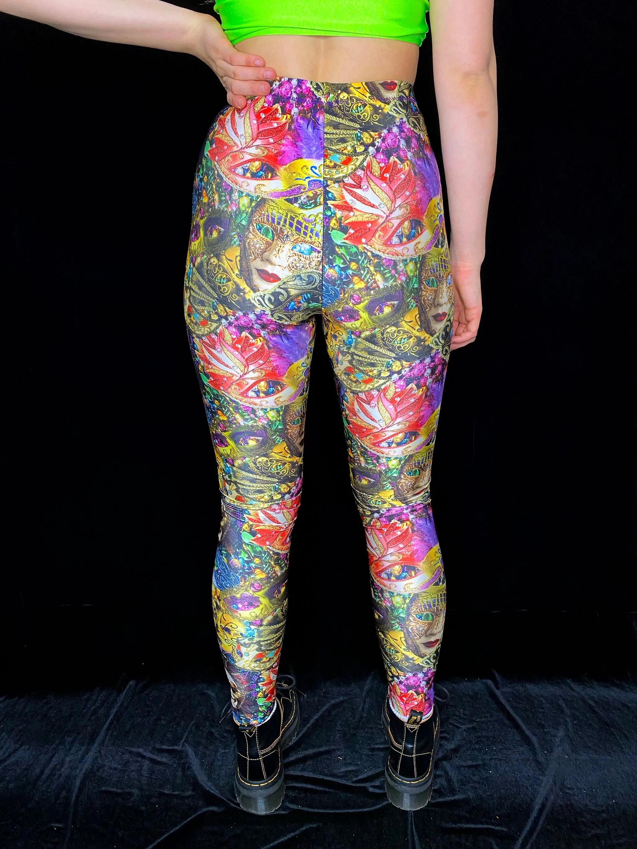 Mardi Gras Leggings (Small)