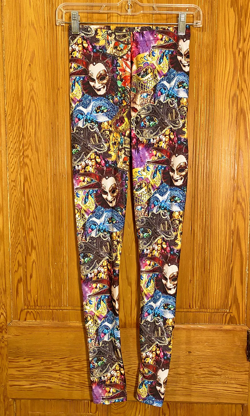 Mardi Gras Leggings (Small)