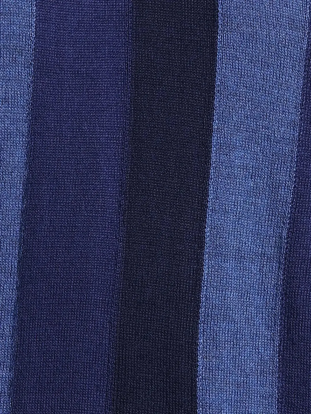 Men Blue Regular Fit Stripe Acrylic Blend Full Sleeve V Neck Collar Sweaters