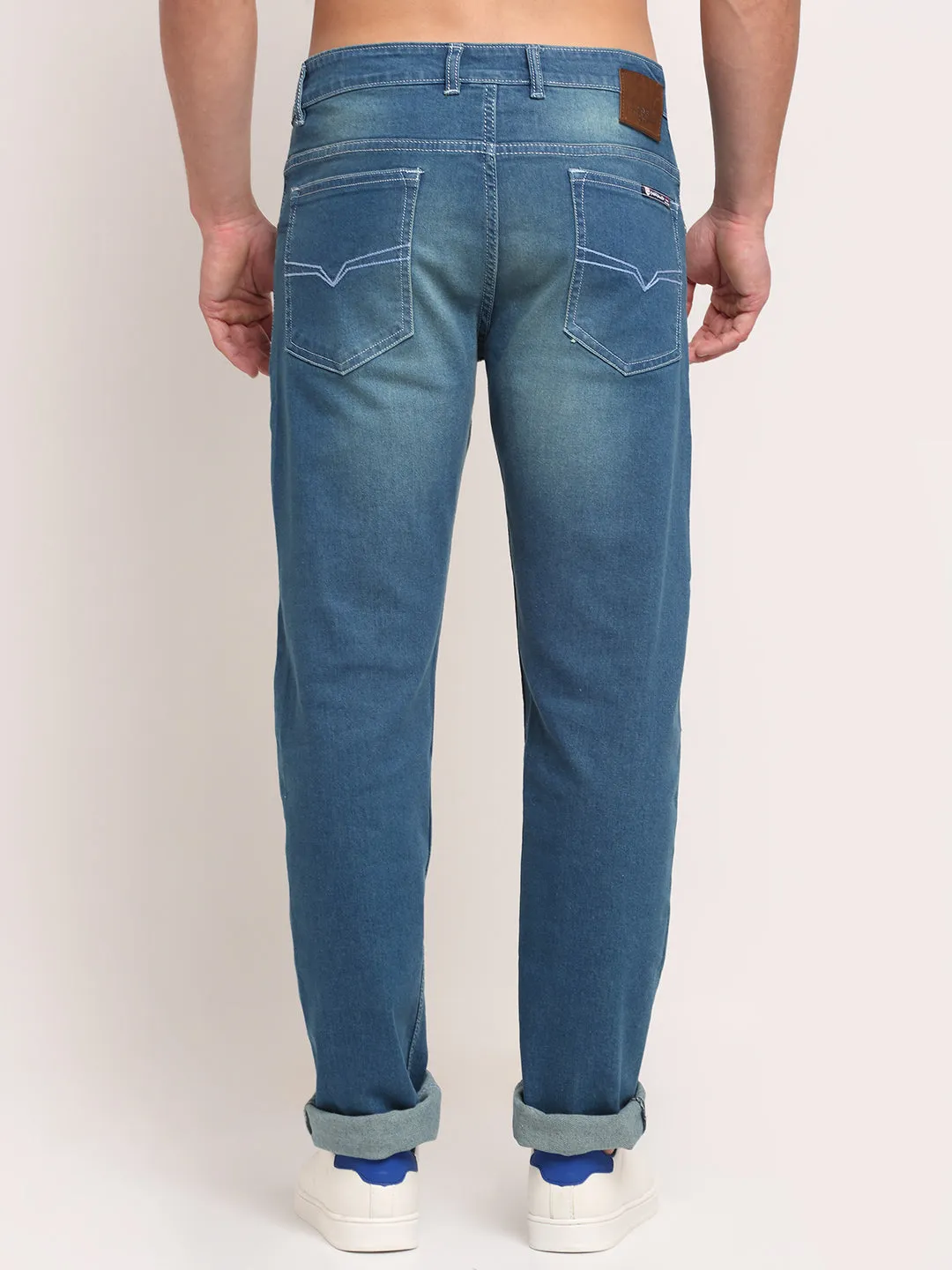Men's Ultra Narrow fit Heavy Fade Dirty Green  Jeans
