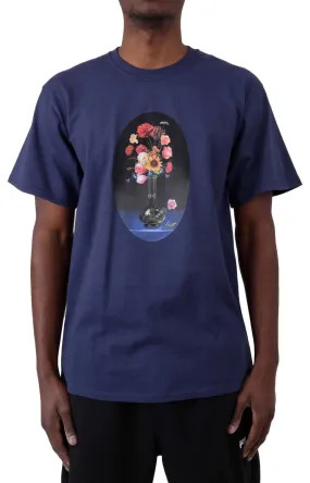 Mom's Fresh Floral Tee - Navy