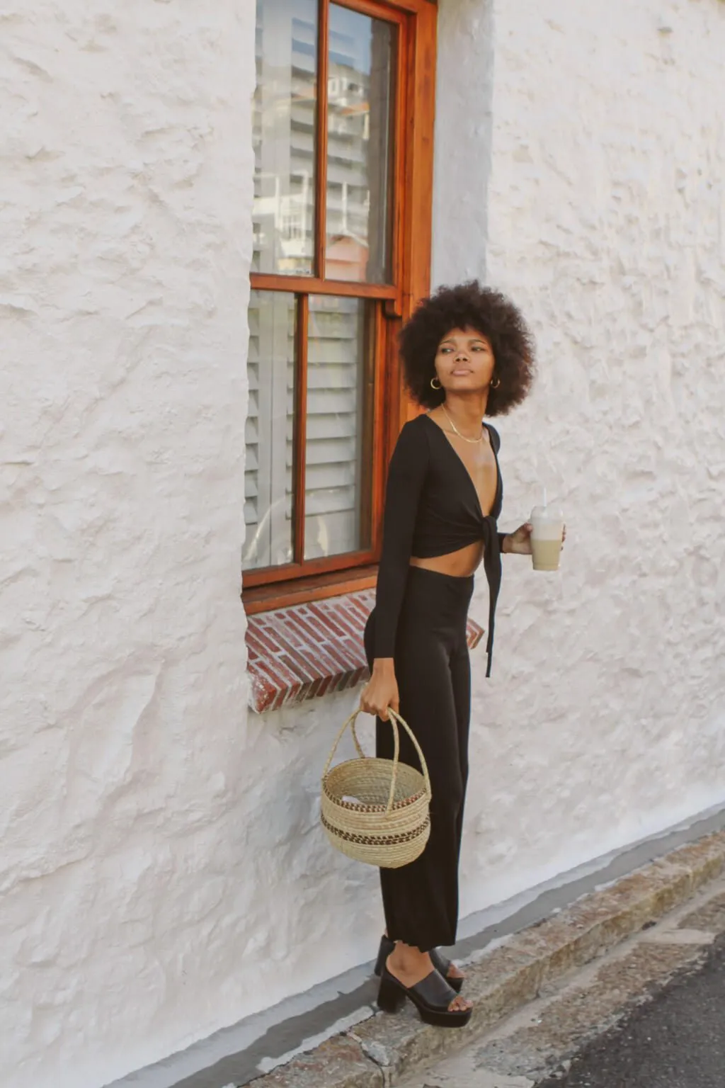 pants - bella - black