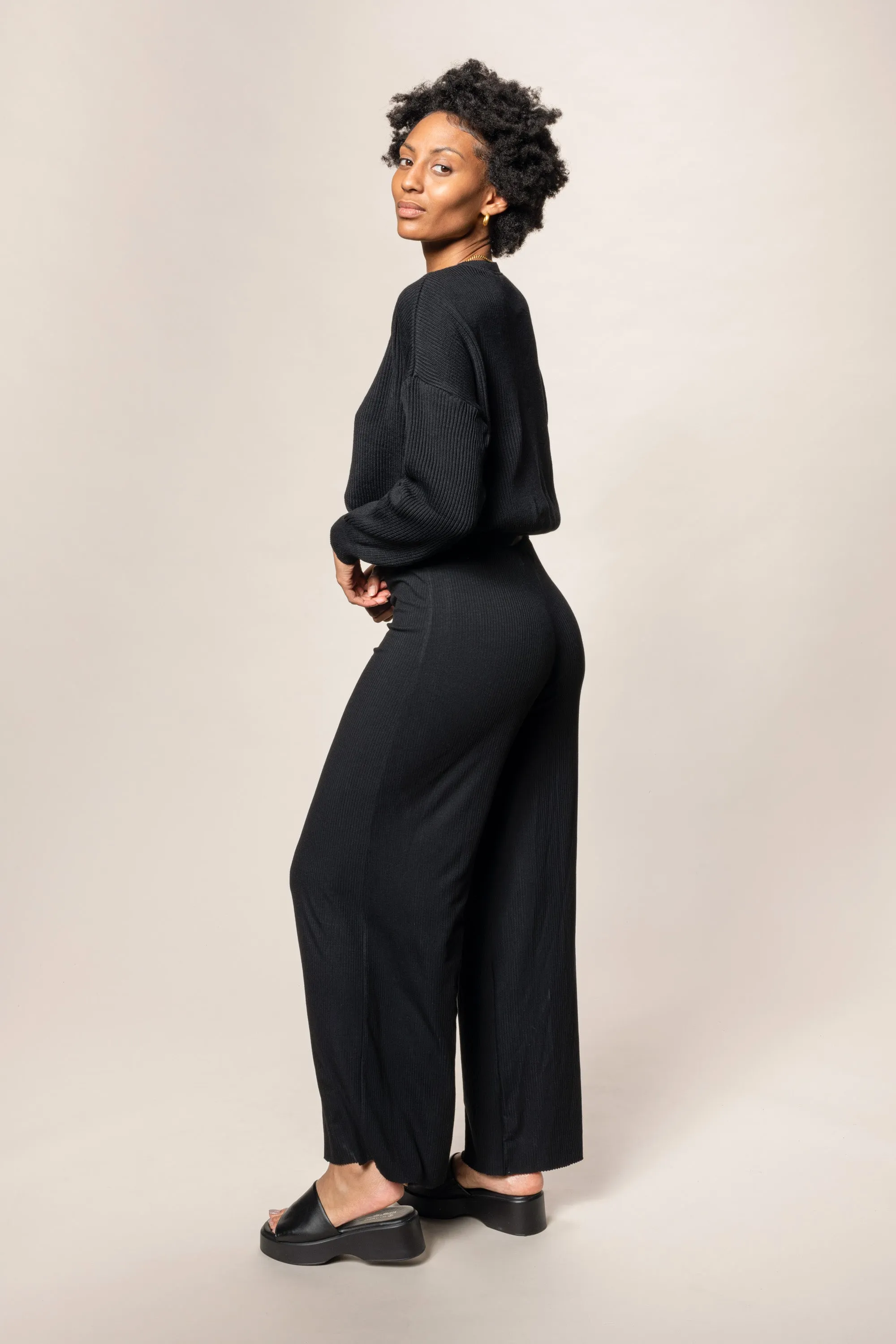 pants - bella - black