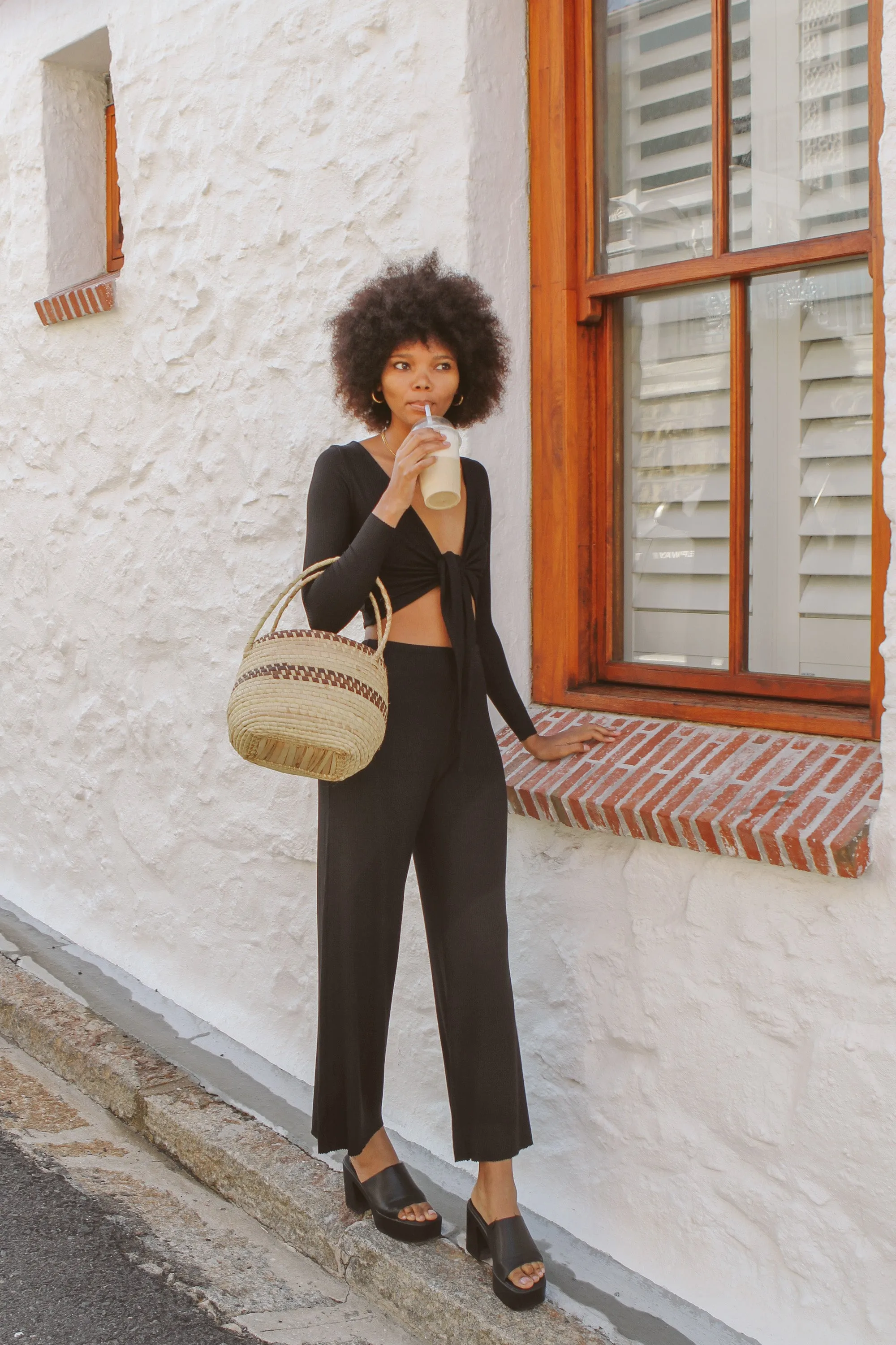 pants - bella - black