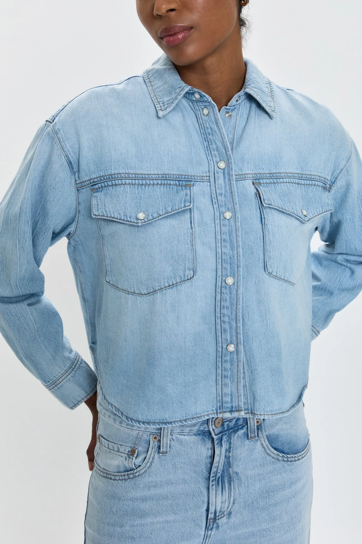 Pistola Sadie Classic Workwear Shirt in Repeat